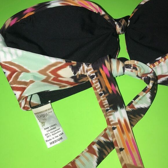 L‎ Space Bandeau Bikini Top nwot - Picture 7 of 8